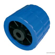 גליל צד לעגלה - כחול Side roller blue Ø hole 15 mm