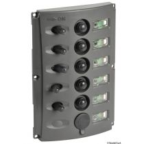 פאנל מתגים פיוז אוטומטי ולד IP65-אטום למים (5 מתגים מגיע עם חיבור USB)