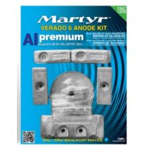 מארטייר סט צינקים למנוע ורדו 6 Anode set Aluminum Mercury 200-350hp (Fits years 2004-2016)  