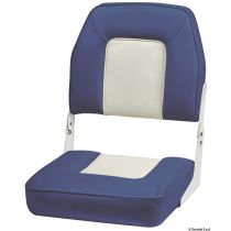 מושב לכסא מתקפל בצבע כחול ולבן