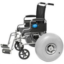 Wheeleez™ *ערכת הסבת* כיסא גלגלים לחוף / שטח עם זוג גלגלי בלון PU
