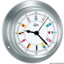  שעון נירוסטה כסוף בעיצוב דגלי קוד BARIGO
