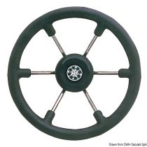 הגה SS steering wheel black 340 mm