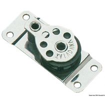 גלגלת שוכבת SS block 1pulley w/radious base 25x8