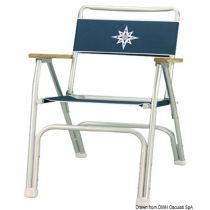 כסא חוף מאלומניום בצבע כחול נייבי