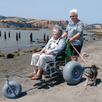  Wheeleez™ ערכת תושבת + גלגל בלון קידמי PU 30 ס"מ - לכיסא גלגלים 